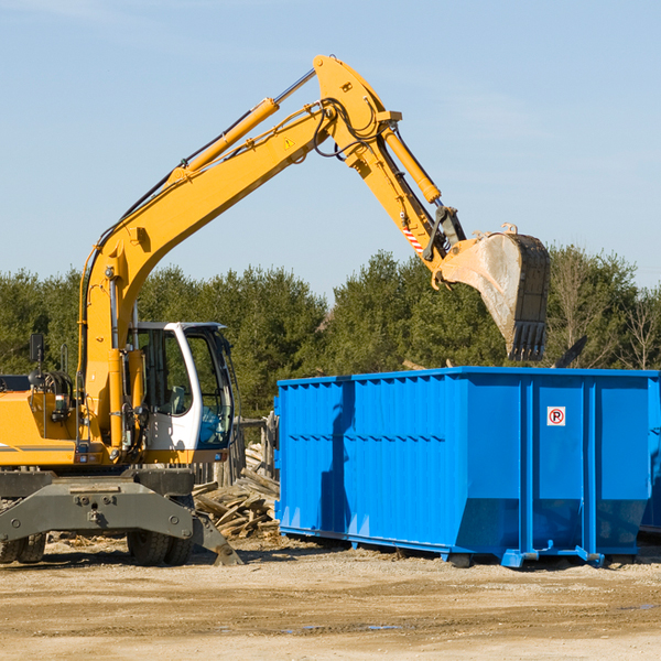 are there any restrictions on where a residential dumpster can be placed in Disney OK